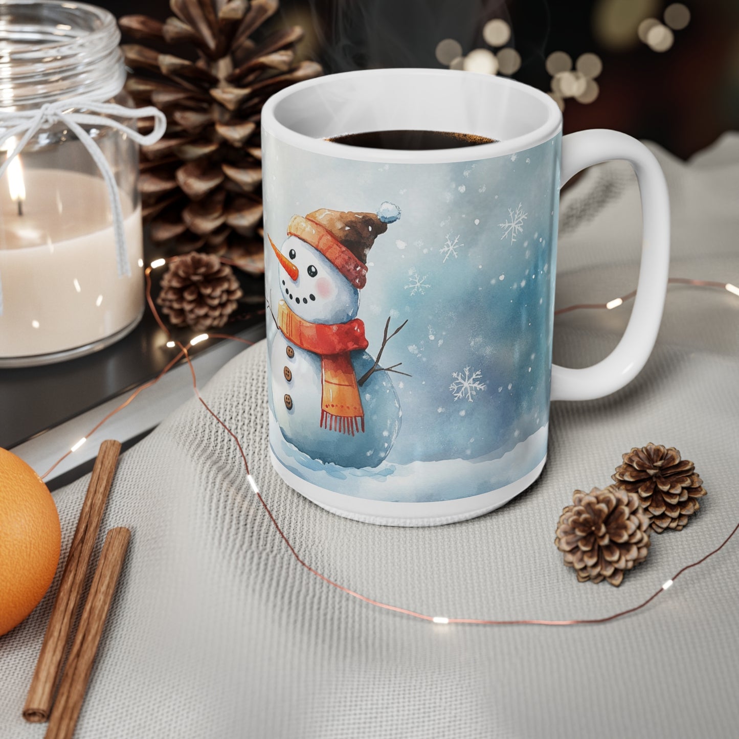 Keramisk Julekopp med Julemotiv #41 – Perfekt Gave til Kaffe, Te eller Kakao