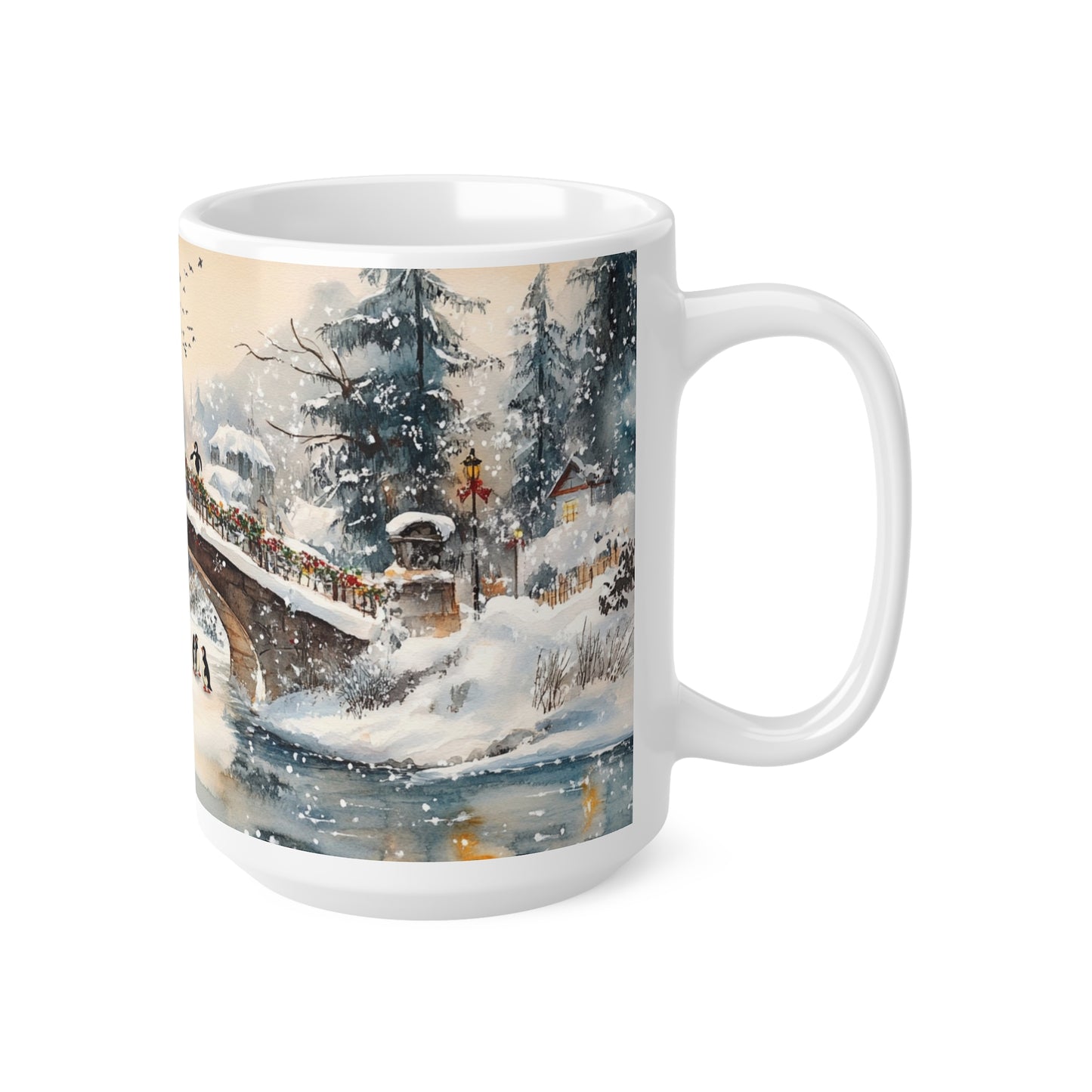 Keramisk Julekopp med Julemotiv #33 – Perfekt Gave til Kaffe, Te eller Kakao