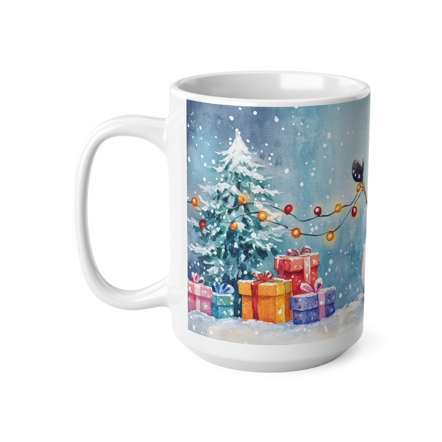 Keramisk Julekopp med Julemotiv #71 – Perfekt Gave til Kaffe, Te eller Kakao