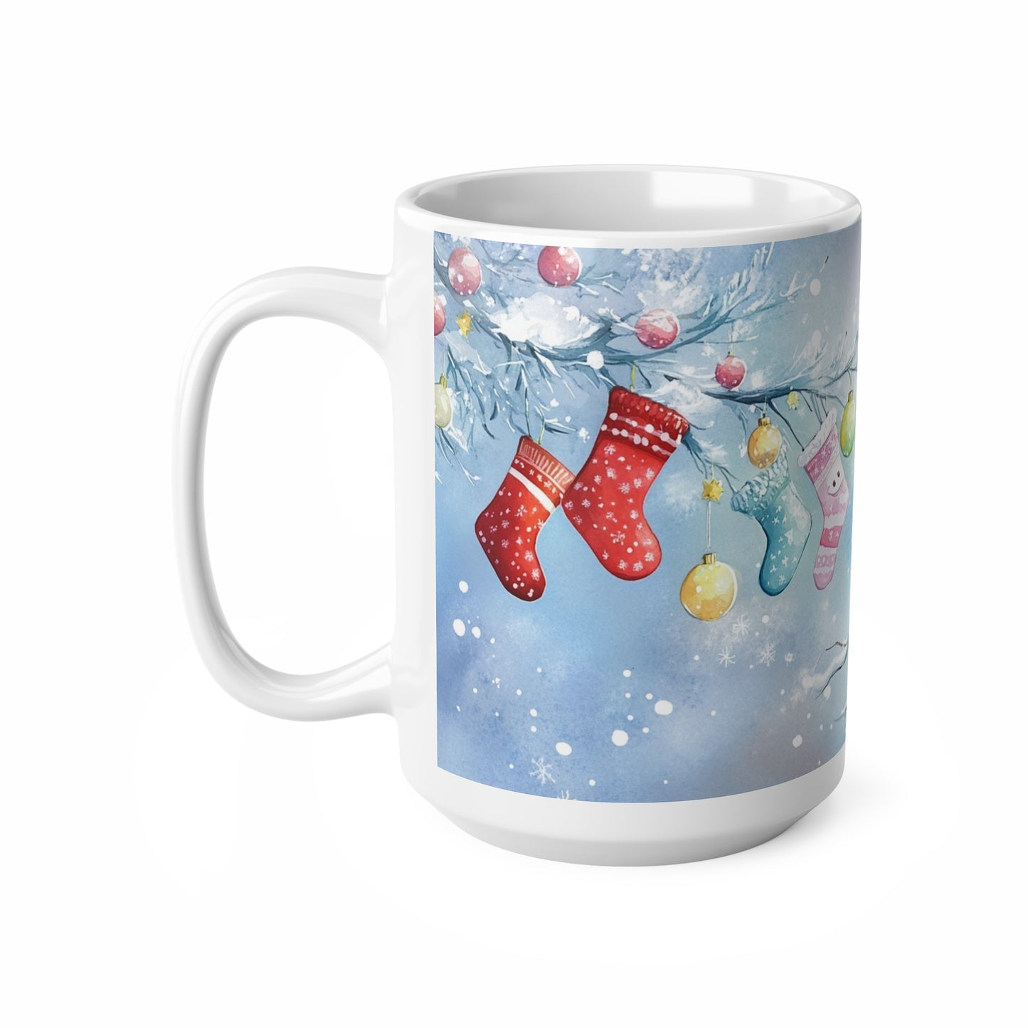 Keramisk Julekopp med Julemotiv #20 – Perfekt Gave til Kaffe, Te eller Kakao