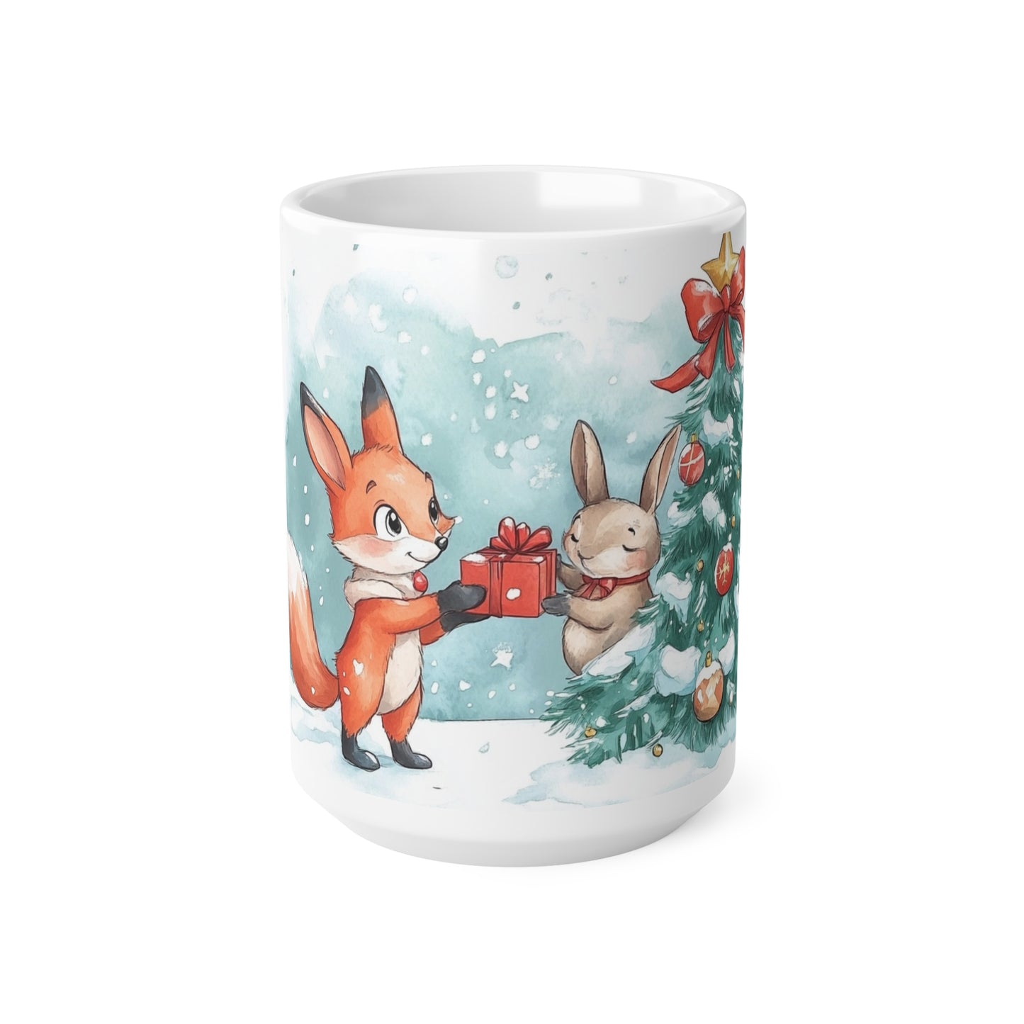 Keramisk Julekopp med Julemotiv #19 – Perfekt Gave til Kaffe, Te eller Kakao