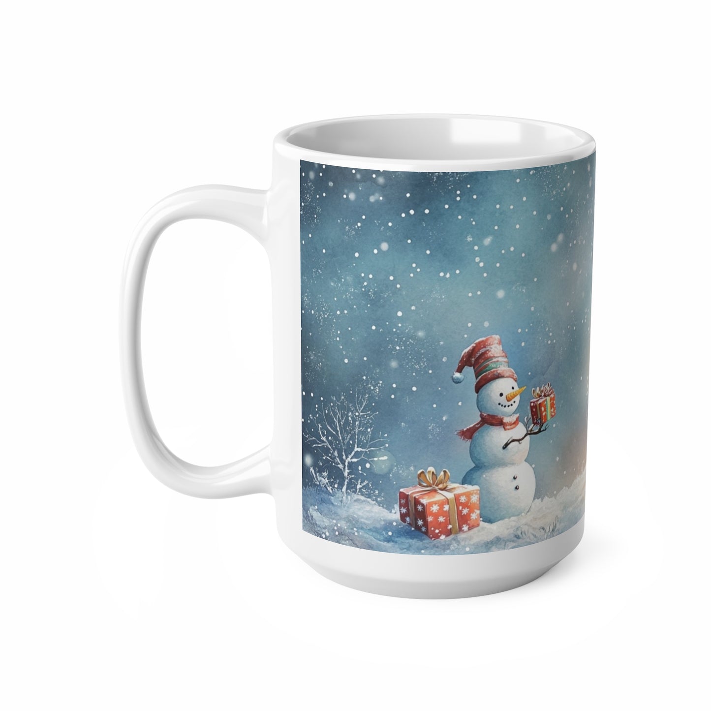 Keramisk Julekopp med Julemotiv #39 – Perfekt Gave til Kaffe, Te eller Kakao