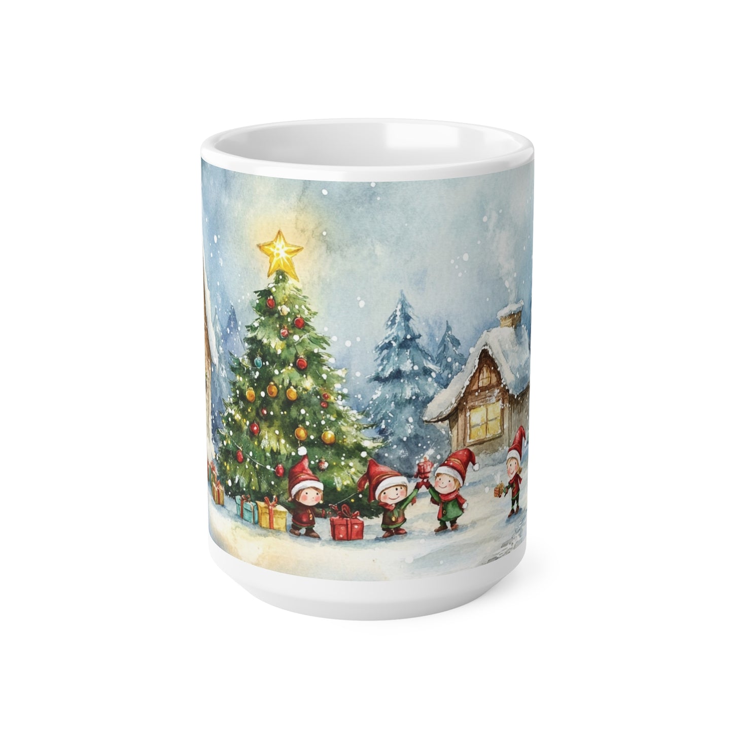 Keramisk Julekopp med Julemotiv #92 – Perfekt Gave til Kaffe, Te eller Kakao