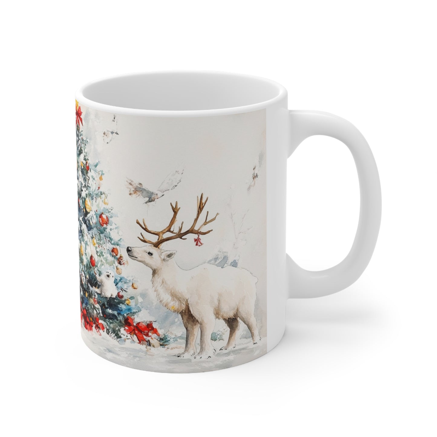 Keramisk Julekopp med Julemotiv #54 – Perfekt Gave til Kaffe, Te eller Kakao