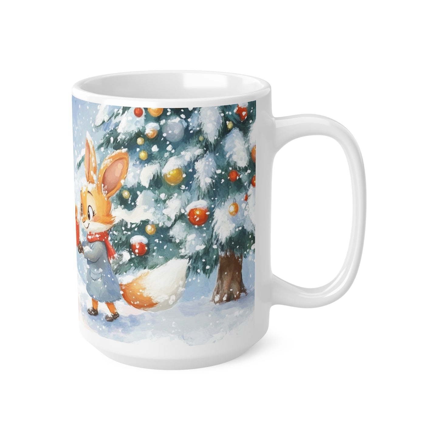 Keramisk Julekopp med Julemotiv #16 – Perfekt Gave til Kaffe, Te eller Kakao