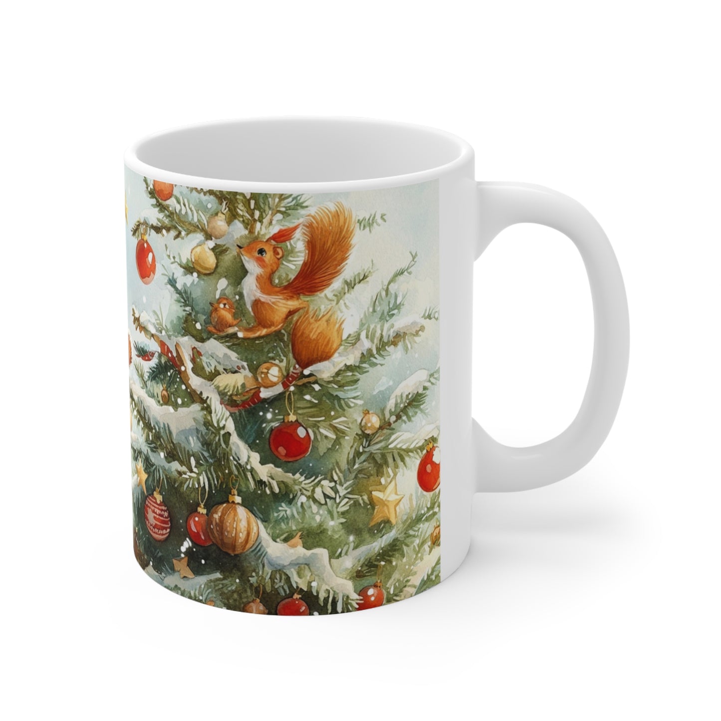 Keramisk Julekopp med Julemotiv #2 – Perfekt Gave til Kaffe, Te eller Kakao