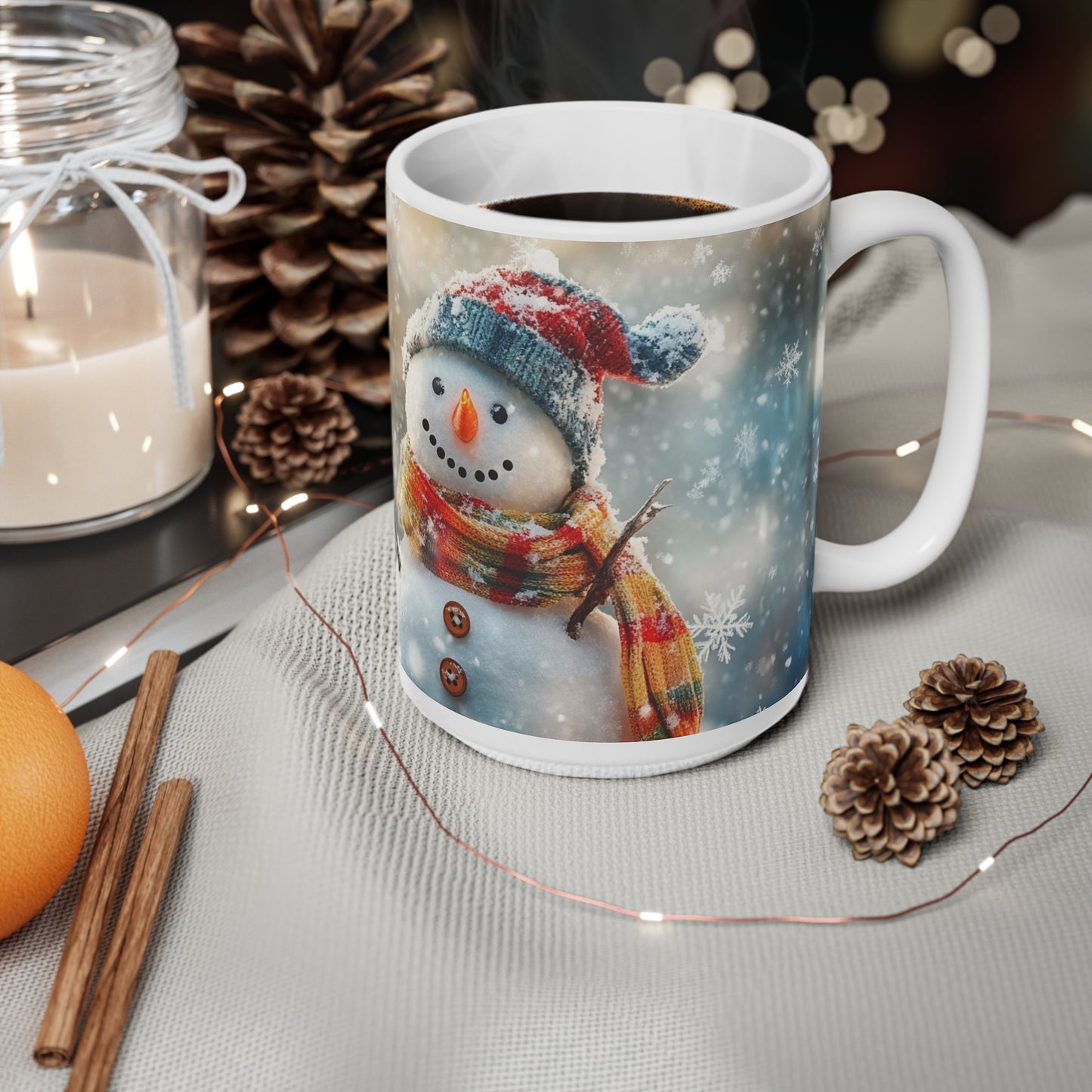 Keramisk Julekopp med Julemotiv #42 – Perfekt Gave til Kaffe, Te eller Kakao