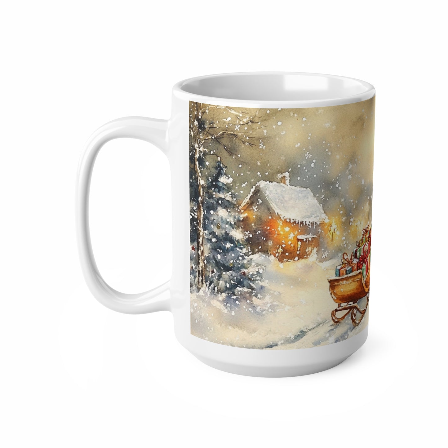 Keramisk Julekopp med Julemotiv #73 – Perfekt Gave til Kaffe, Te eller Kakao