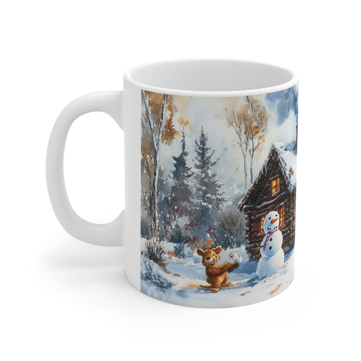 Keramisk Julekopp med Julemotiv #10 – Perfekt Gave til Kaffe, Te eller Kakao