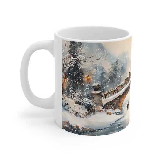 Keramisk Julekopp med Julemotiv #33 – Perfekt Gave til Kaffe, Te eller Kakao