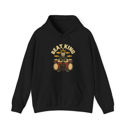 Beat King Hoodie - Drummer Unisex Sweatshirt - Lucky Spark