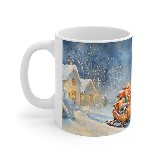 Keramisk Julekopp med Julemotiv #72 – Perfekt Gave til Kaffe, Te eller Kakao