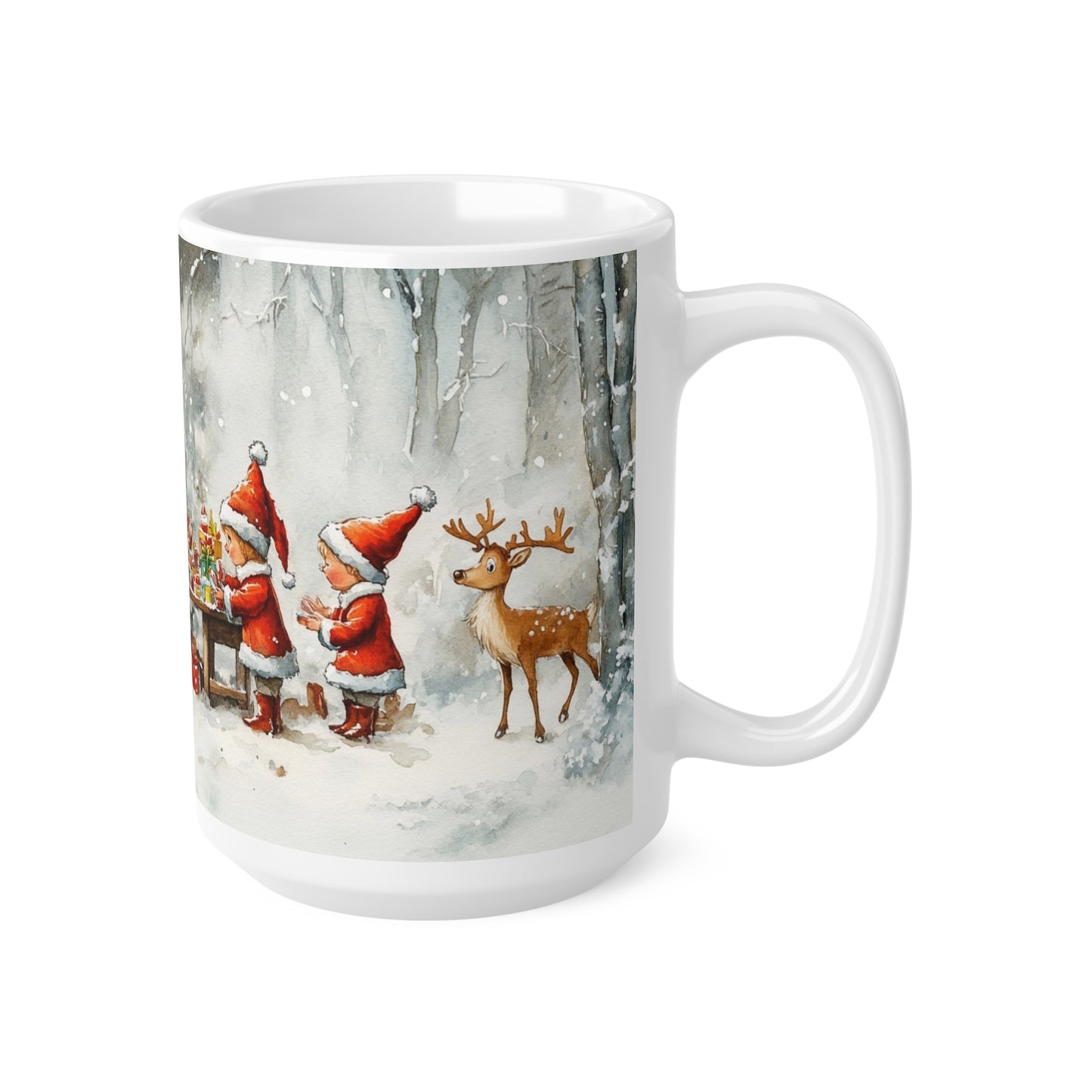 Keramisk Julekopp med Julemotiv #51 – Perfekt Gave til Kaffe, Te eller Kakao