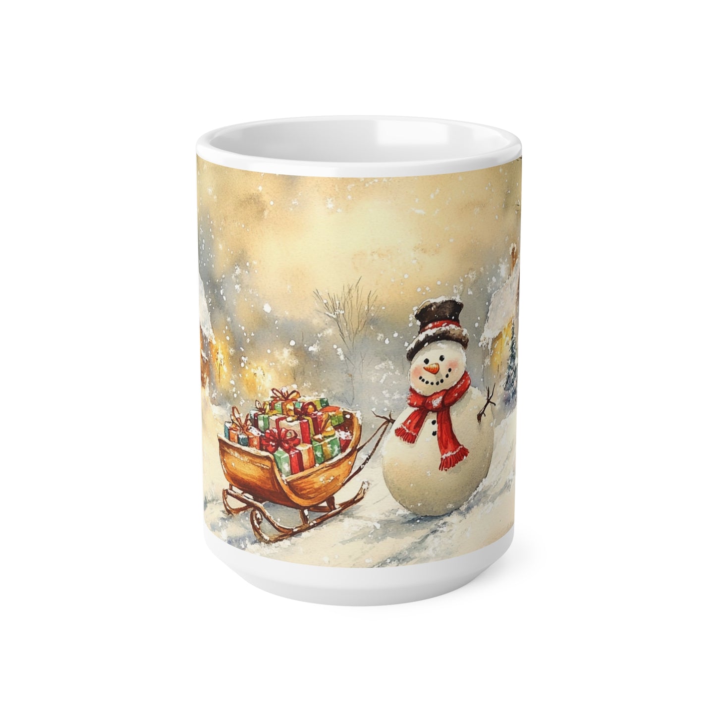 Keramisk Julekopp med Julemotiv #73 – Perfekt Gave til Kaffe, Te eller Kakao