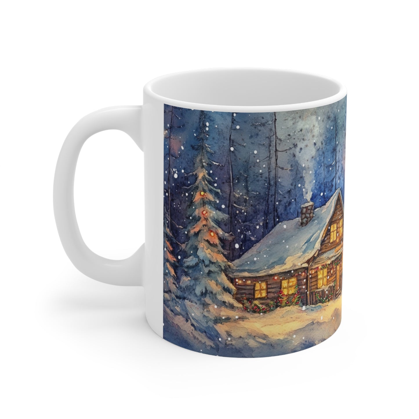 Keramisk Julekopp med Julemotiv #4 – Perfekt Gave til Kaffe, Te eller Kakao