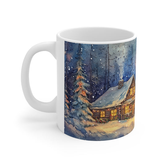 Keramisk Julekopp med Julemotiv #4 – Perfekt Gave til Kaffe, Te eller Kakao