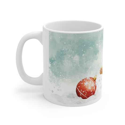 Keramisk Julekopp med Julemotiv #76 – Perfekt Gave til Kaffe, Te eller Kakao