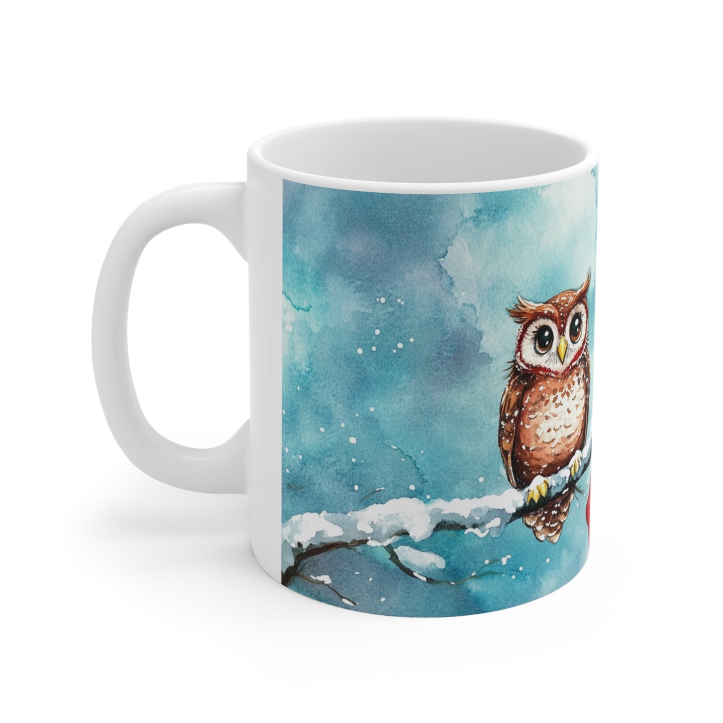 Keramisk Julekopp med Julemotiv #21 – Perfekt Gave til Kaffe, Te eller Kakao