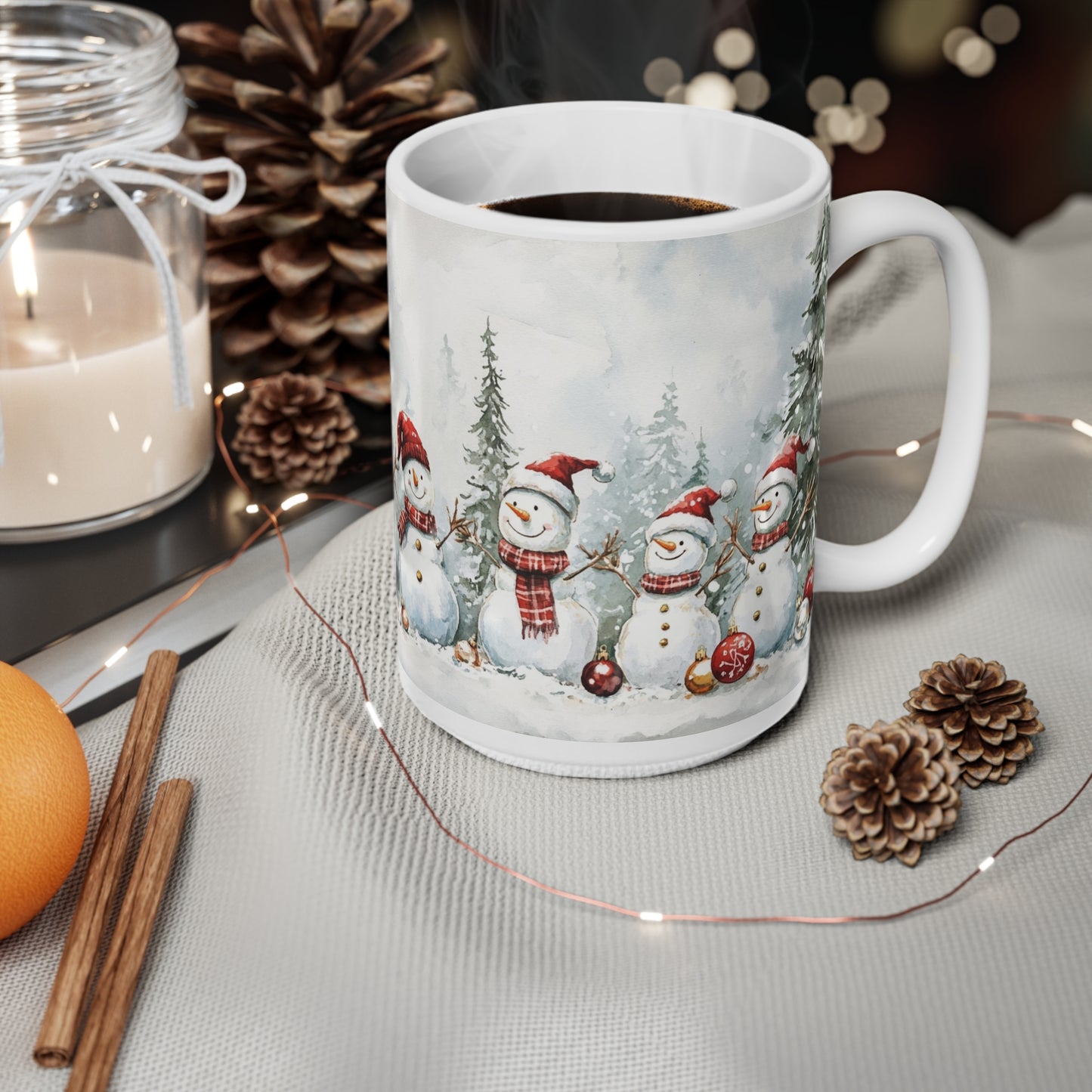 Keramisk Julekopp med Julemotiv #47 – Perfekt Gave til Kaffe, Te eller Kakao