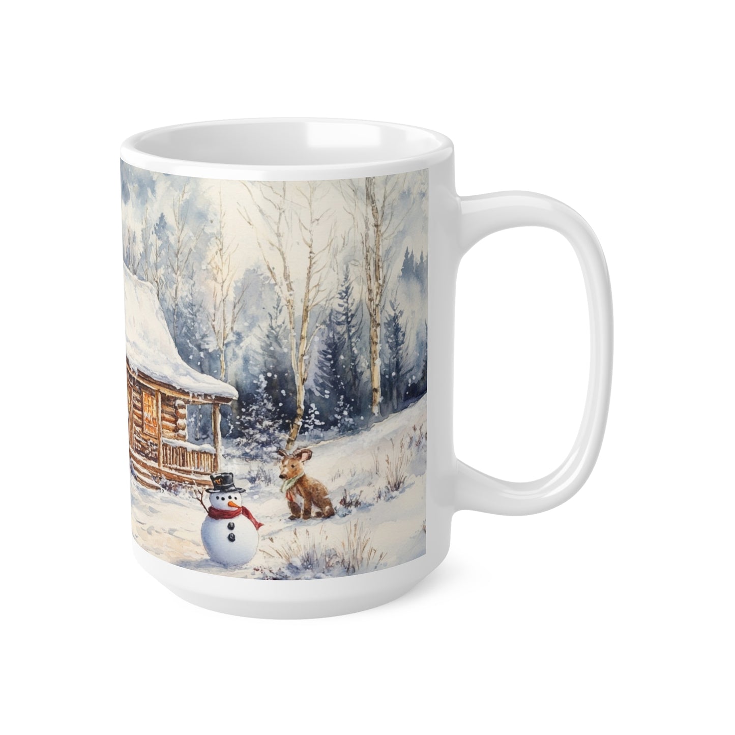 Keramisk Julekopp med Julemotiv #12 – Perfekt Gave til Kaffe, Te eller Kakao