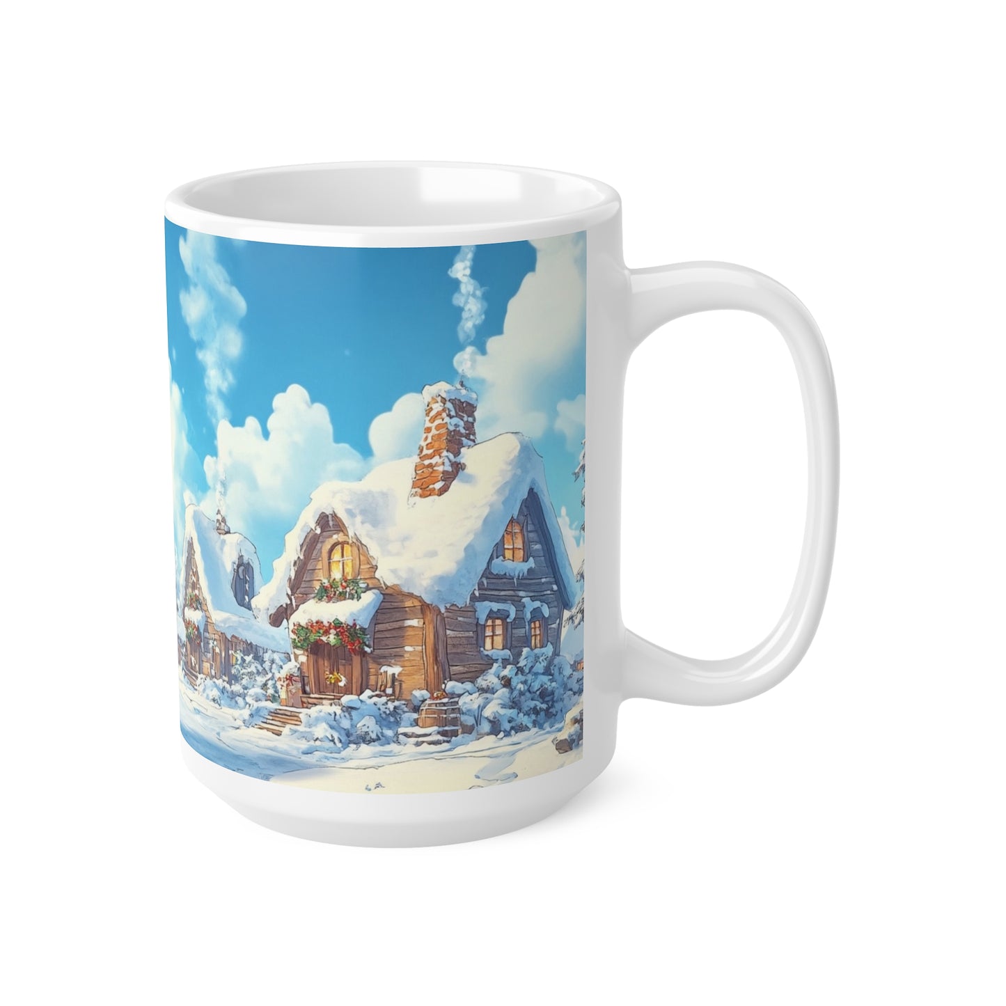 Keramisk Julekopp med Julemotiv #91 – Perfekt Gave til Kaffe, Te eller Kakao