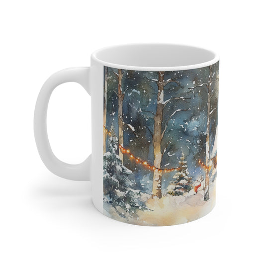 Keramisk Julekopp med Julemotiv #3 – Perfekt Gave til Kaffe, Te eller Kakao