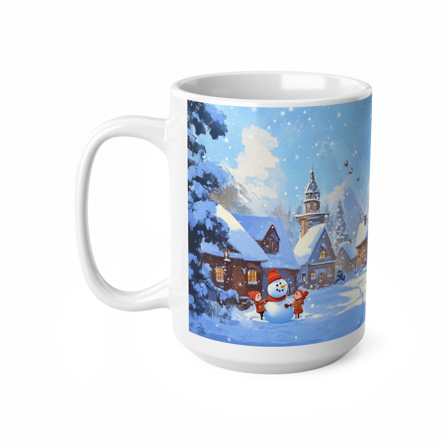 Keramisk Julekopp med Julemotiv #15 – Perfekt Gave til Kaffe, Te eller Kakao