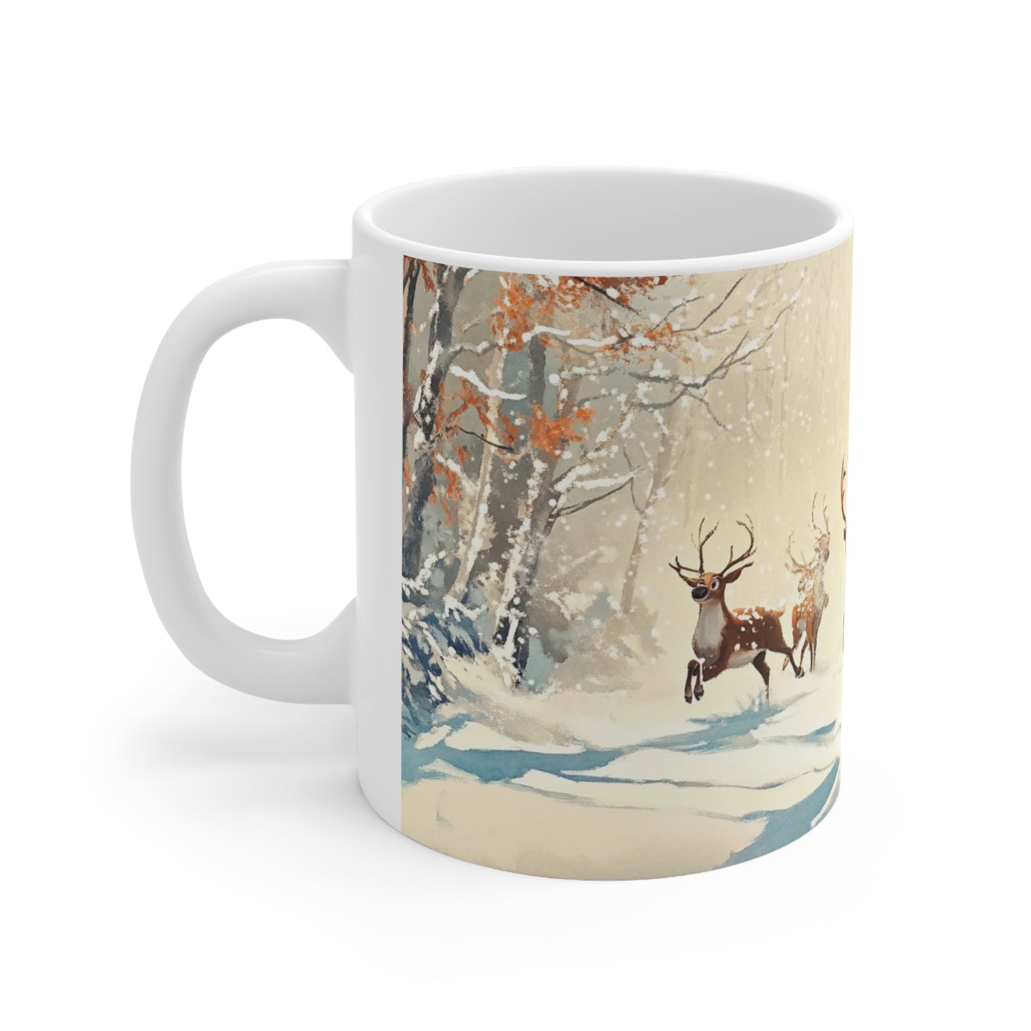 Keramisk Julekopp med Julemotiv #45 – Perfekt Gave til Kaffe, Te eller Kakao