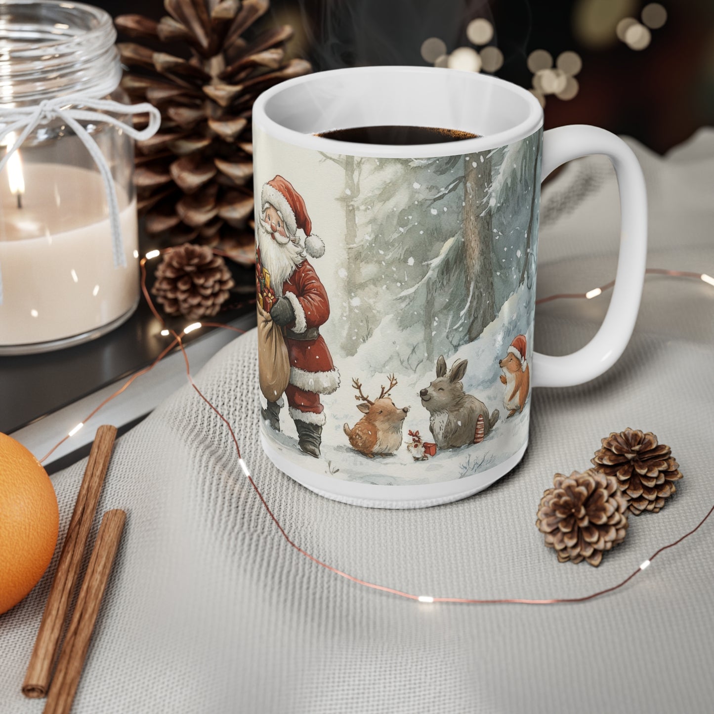 Keramisk Julekopp med Julemotiv #67 – Perfekt Gave til Kaffe, Te eller Kakao