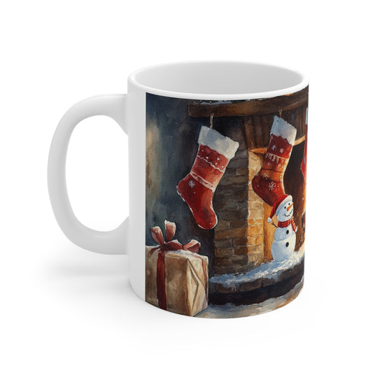 Keramisk Julekopp med Julemotiv #98 – Perfekt Gave til Kaffe, Te eller Kakao