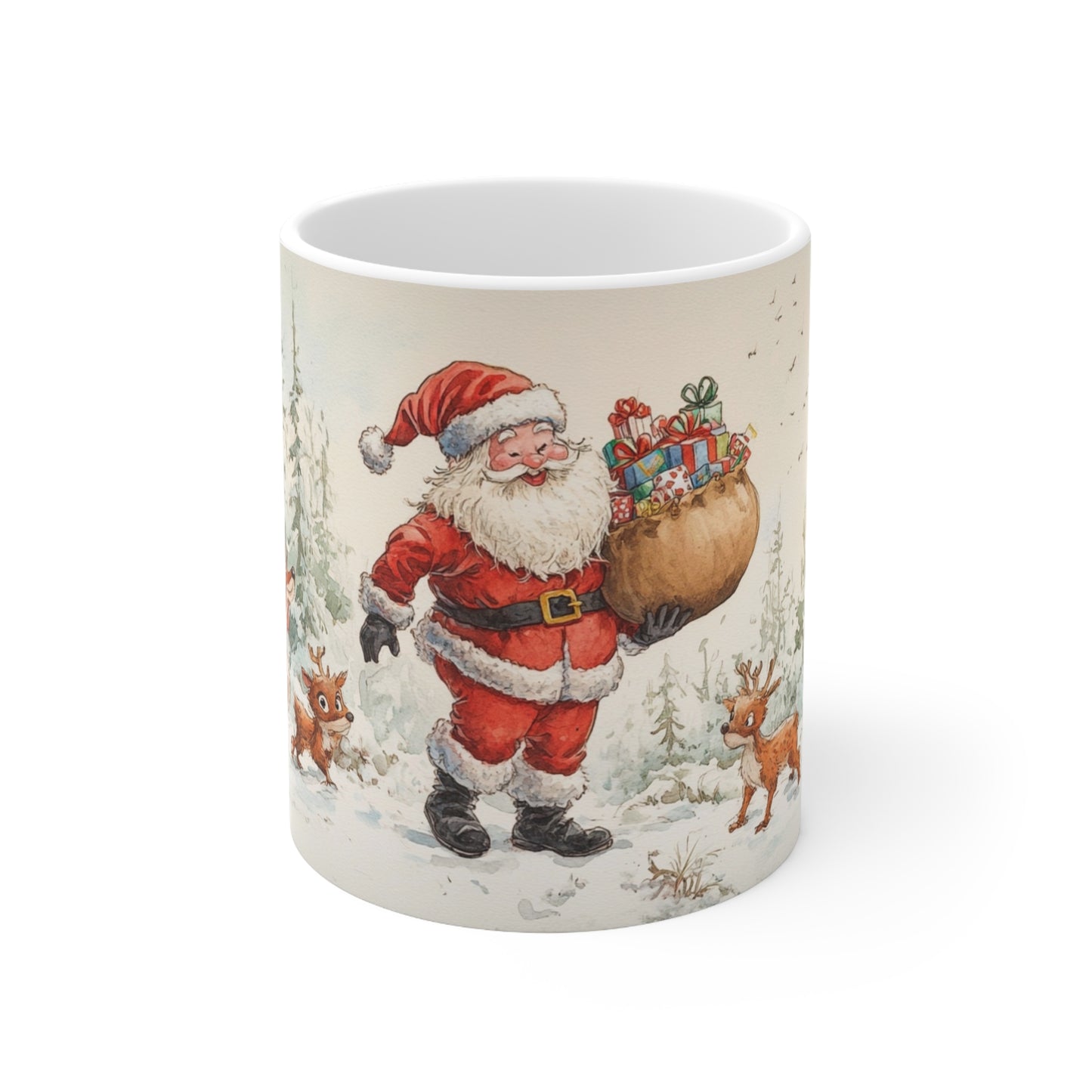 Keramisk Julekopp med Julemotiv #68 – Perfekt Gave til Kaffe, Te eller Kakao