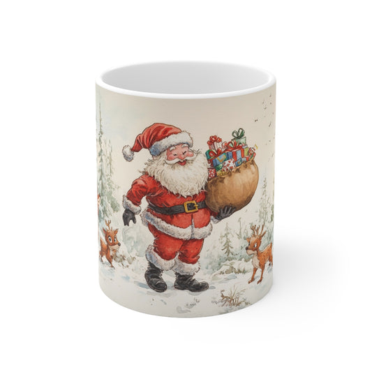 Keramisk Julekopp med Julemotiv #68 – Perfekt Gave til Kaffe, Te eller Kakao