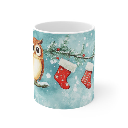 Keramisk Julekopp med Julemotiv #23 – Perfekt Gave til Kaffe, Te eller Kakao