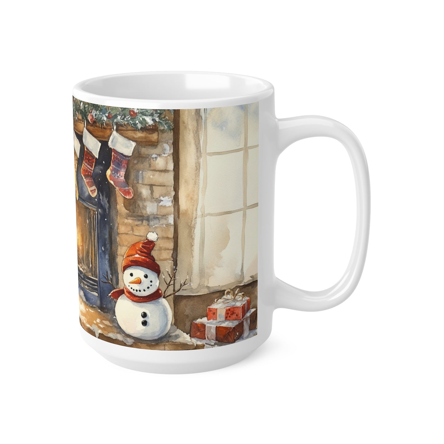 Keramisk Julekopp med Julemotiv #99 – Perfekt Gave til Kaffe, Te eller Kakao