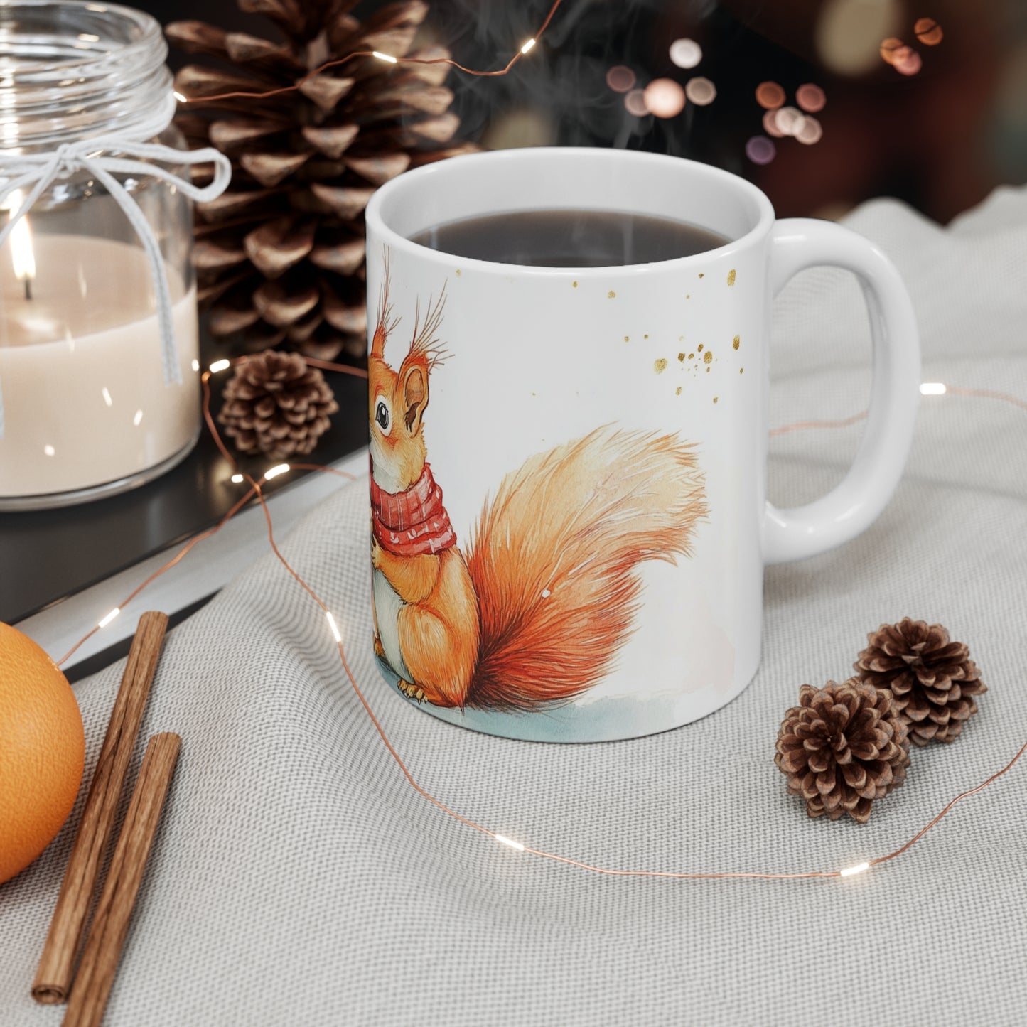 Keramisk Julekopp med Julemotiv #26 – Perfekt Gave til Kaffe, Te eller Kakao