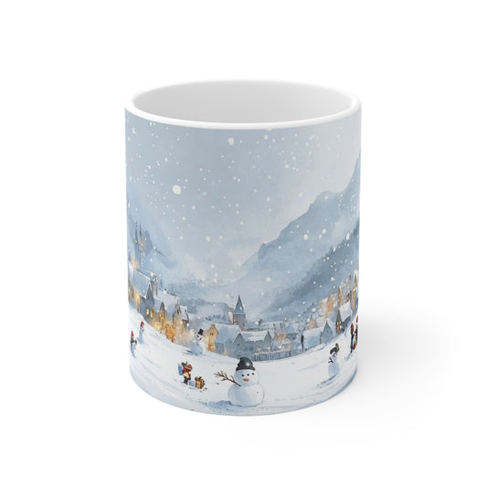 Keramisk Julekopp med Julemotiv #89 – Perfekt Gave til Kaffe, Te eller Kakao