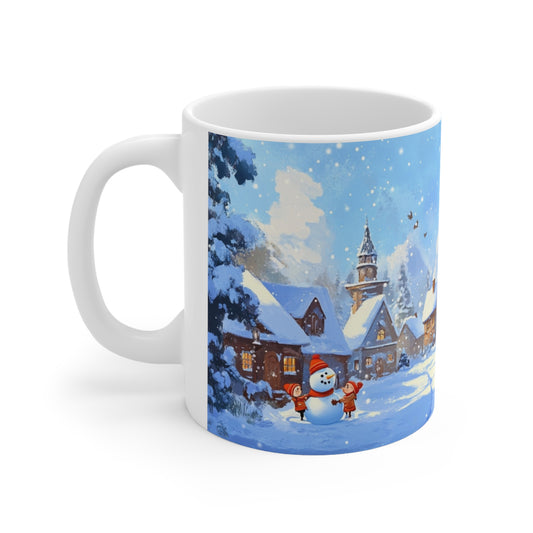 Keramisk Julekopp med Julemotiv #15 – Perfekt Gave til Kaffe, Te eller Kakao