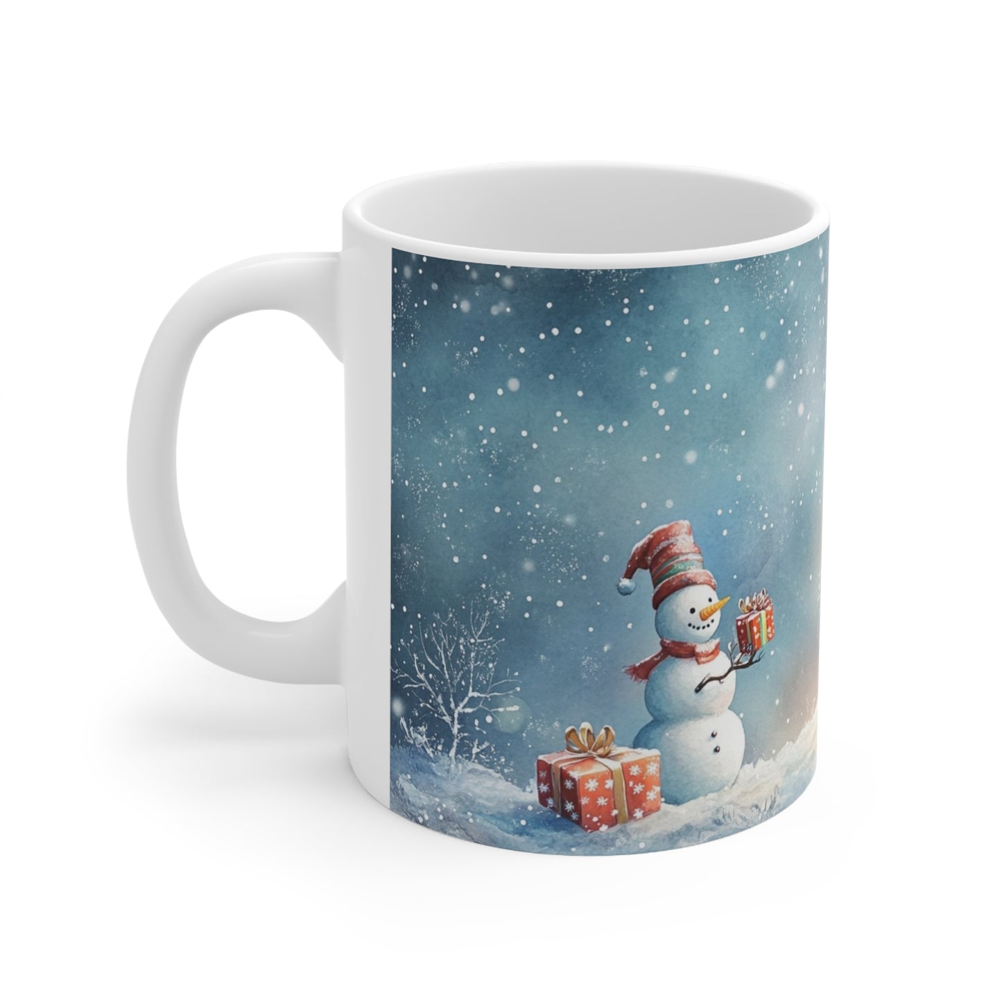 Keramisk Julekopp med Julemotiv #39 – Perfekt Gave til Kaffe, Te eller Kakao