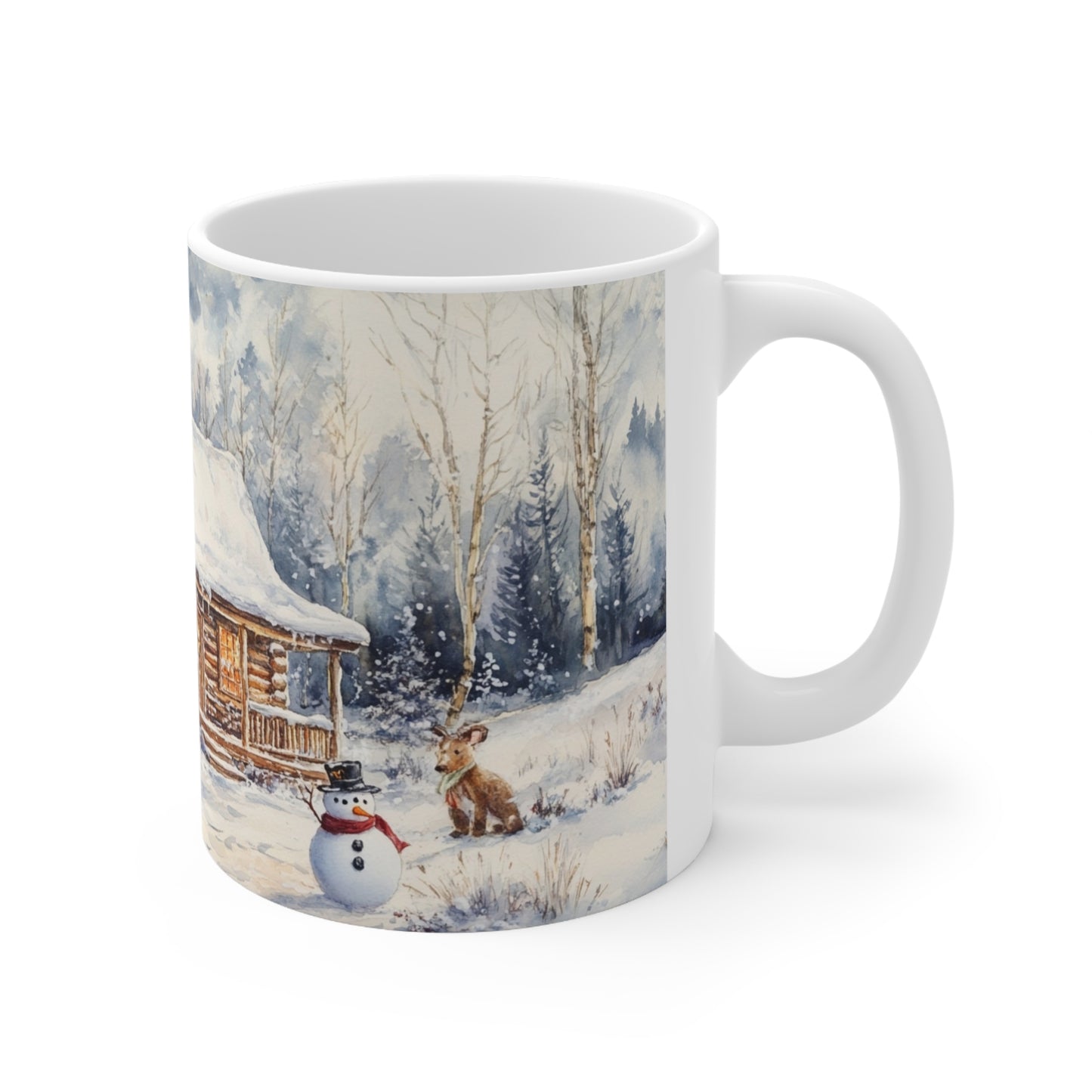 Keramisk Julekopp med Julemotiv #12 – Perfekt Gave til Kaffe, Te eller Kakao