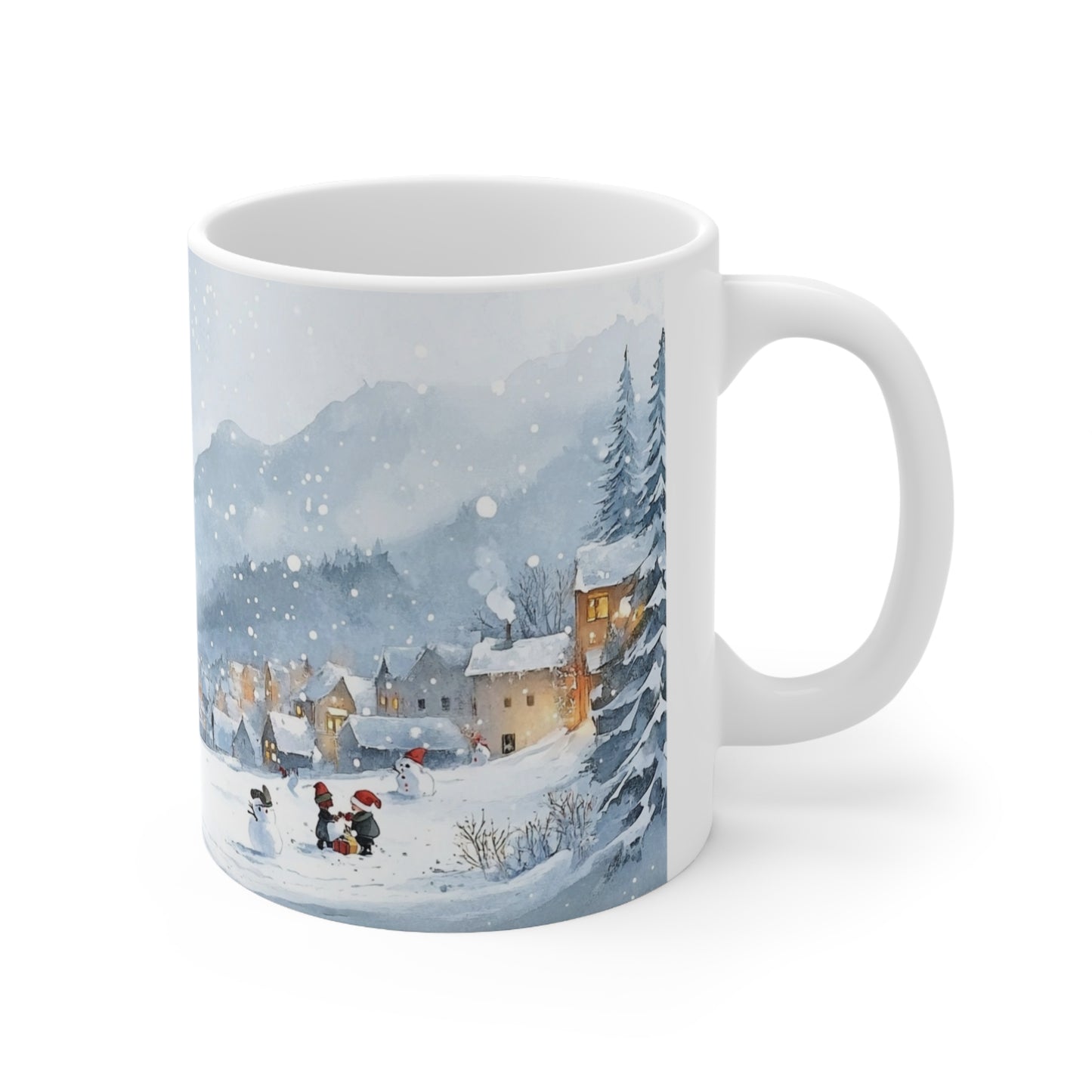 Keramisk Julekopp med Julemotiv #89 – Perfekt Gave til Kaffe, Te eller Kakao