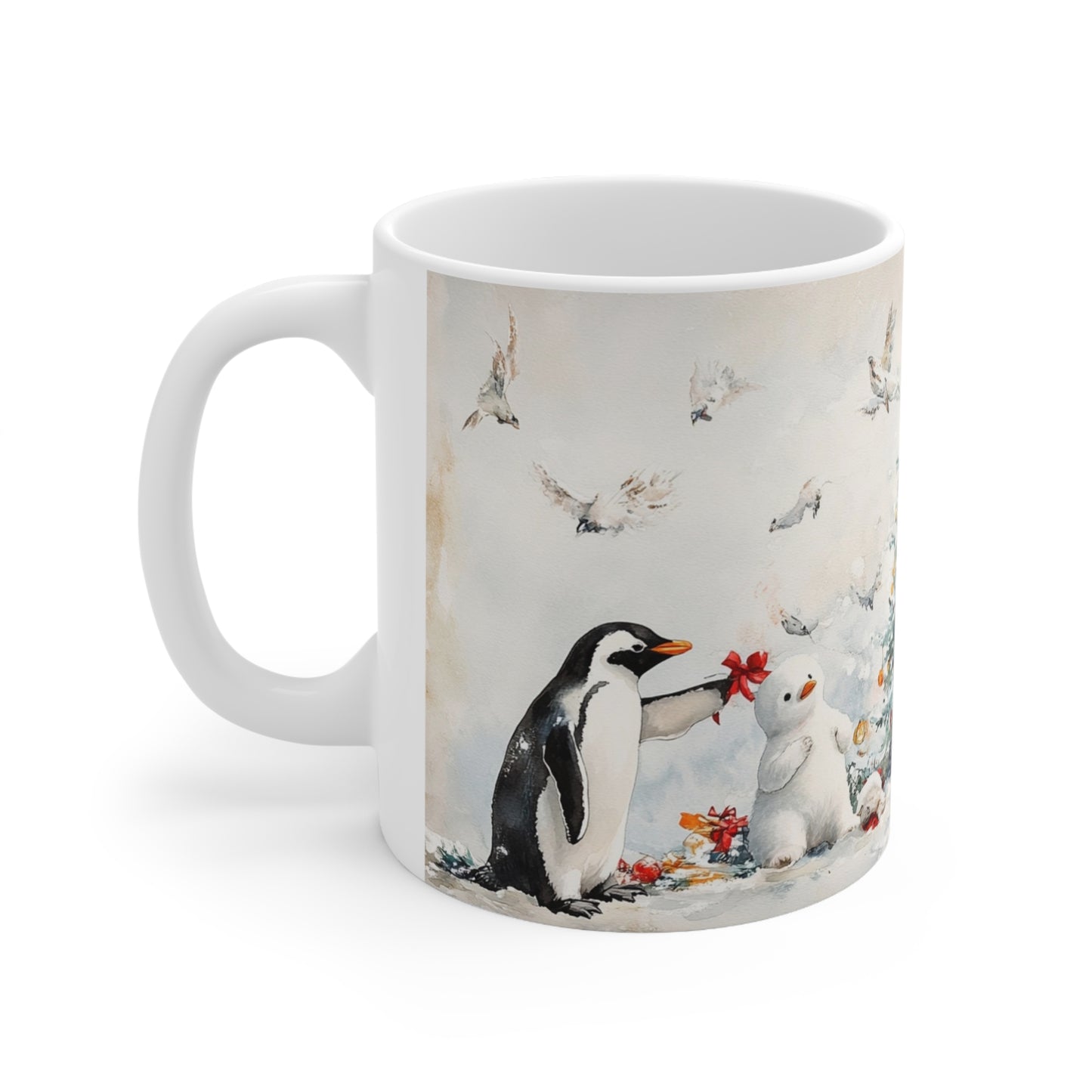 Keramisk Julekopp med Julemotiv #54 – Perfekt Gave til Kaffe, Te eller Kakao