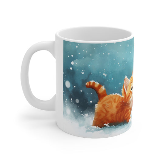 Keramisk Julekopp med Julemotiv #77 – Perfekt Gave til Kaffe, Te eller Kakao