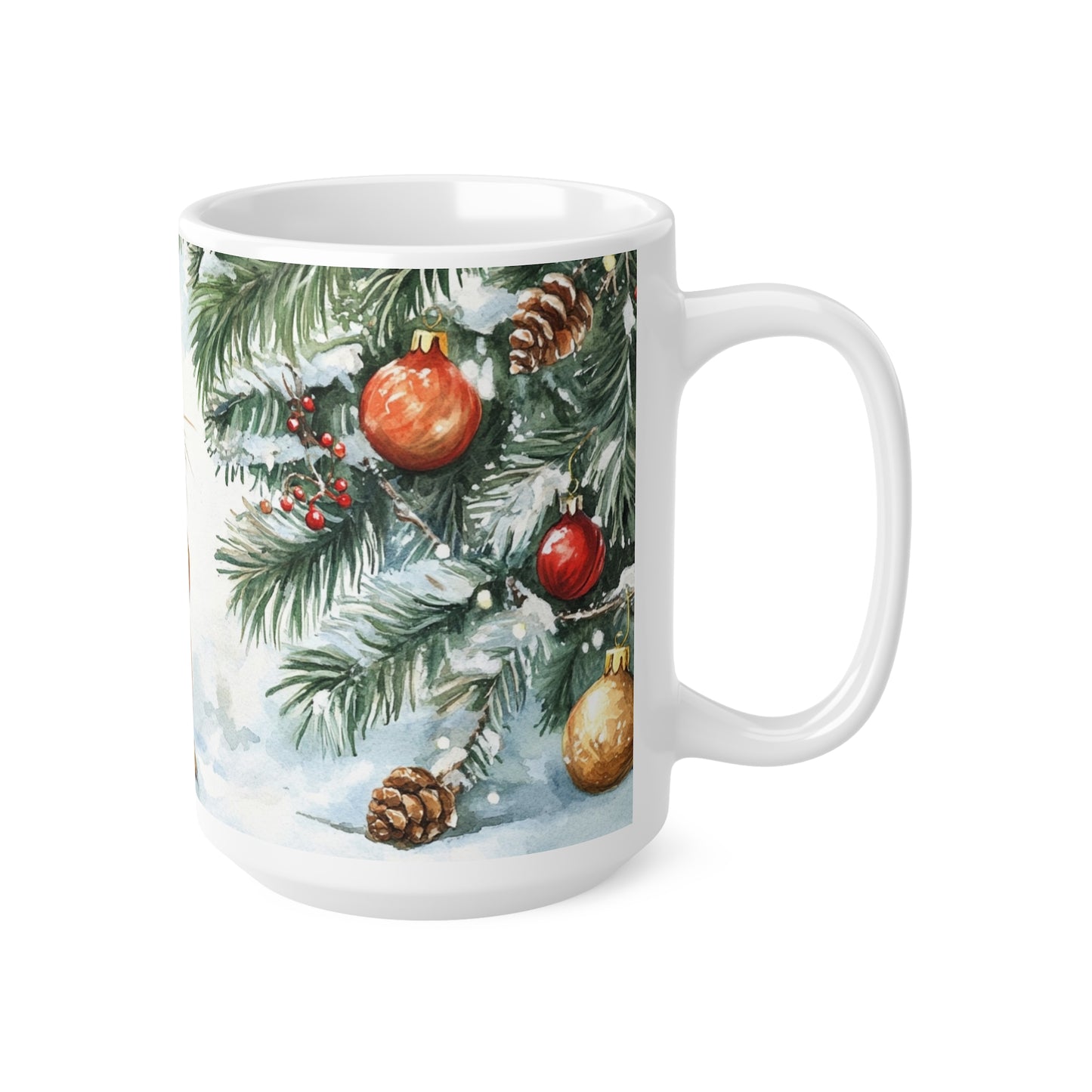 Keramisk Julekopp med Julemotiv #25 – Perfekt Gave til Kaffe, Te eller Kakao