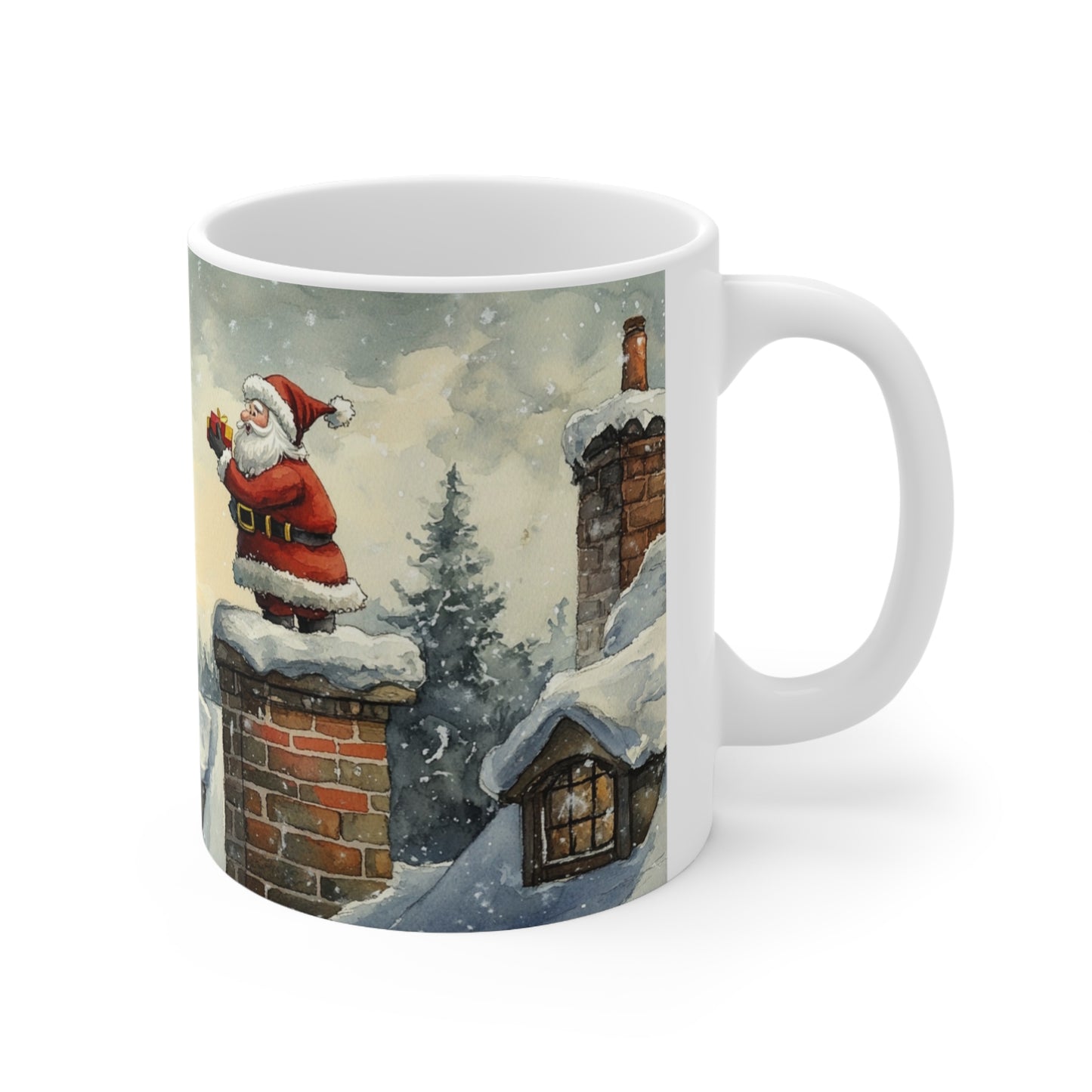 Keramisk Julekopp med Julemotiv #81 – Perfekt Gave til Kaffe, Te eller Kakao