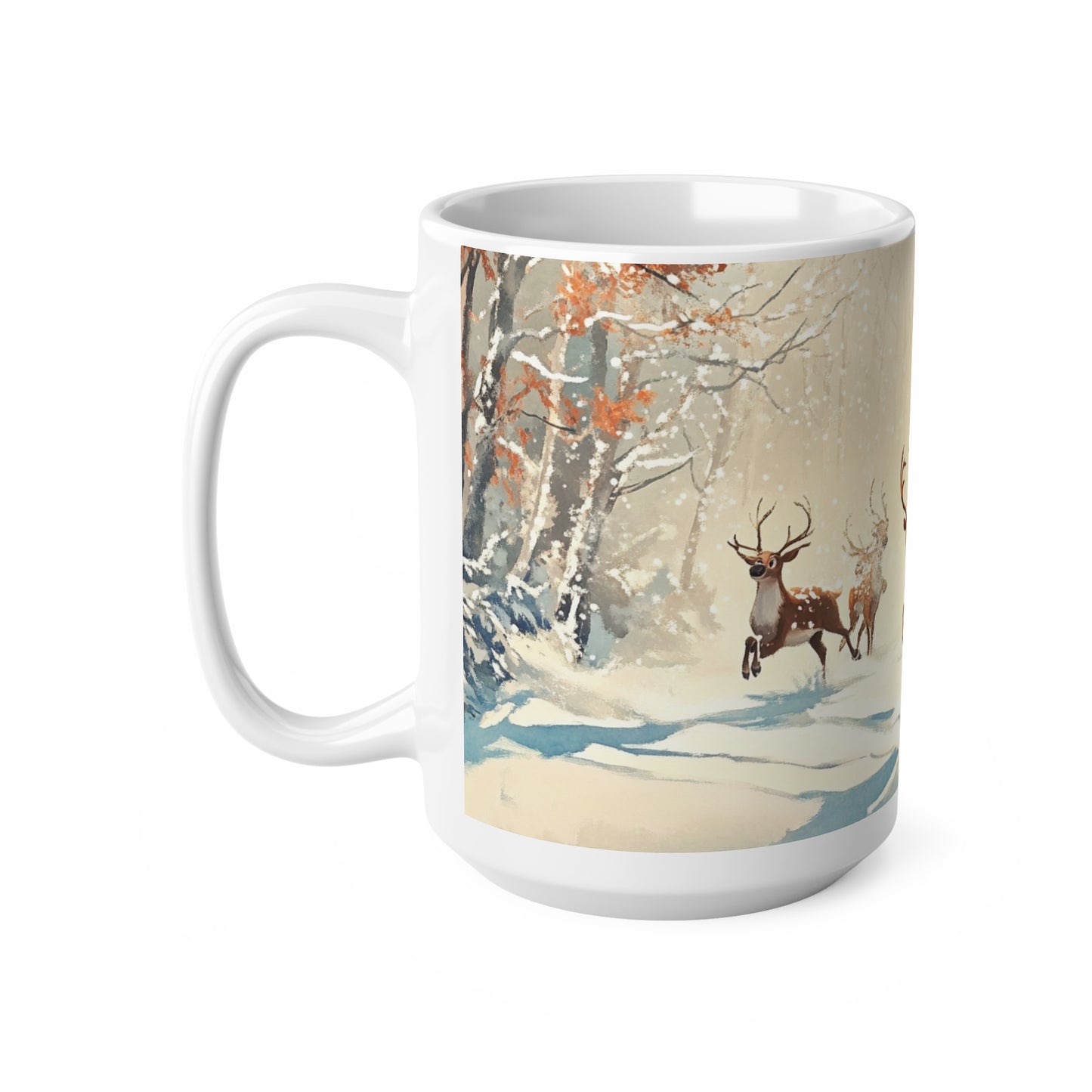 Keramisk Julekopp med Julemotiv #45 – Perfekt Gave til Kaffe, Te eller Kakao