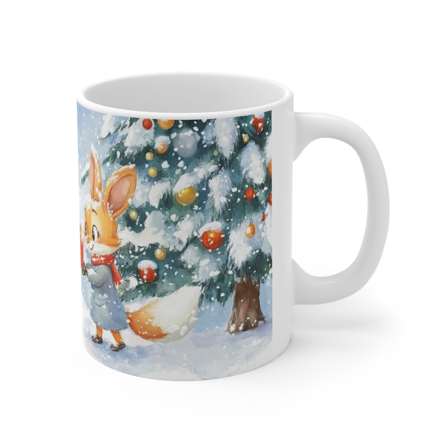 Keramisk Julekopp med Julemotiv #16 – Perfekt Gave til Kaffe, Te eller Kakao