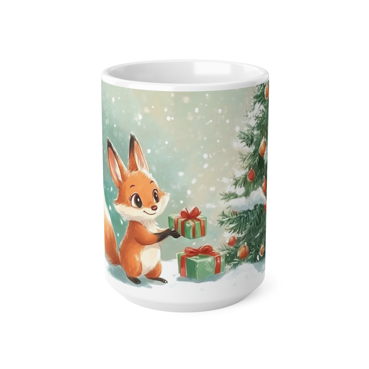 Keramisk Julekopp med Julemotiv #17 – Perfekt Gave til Kaffe, Te eller Kakao