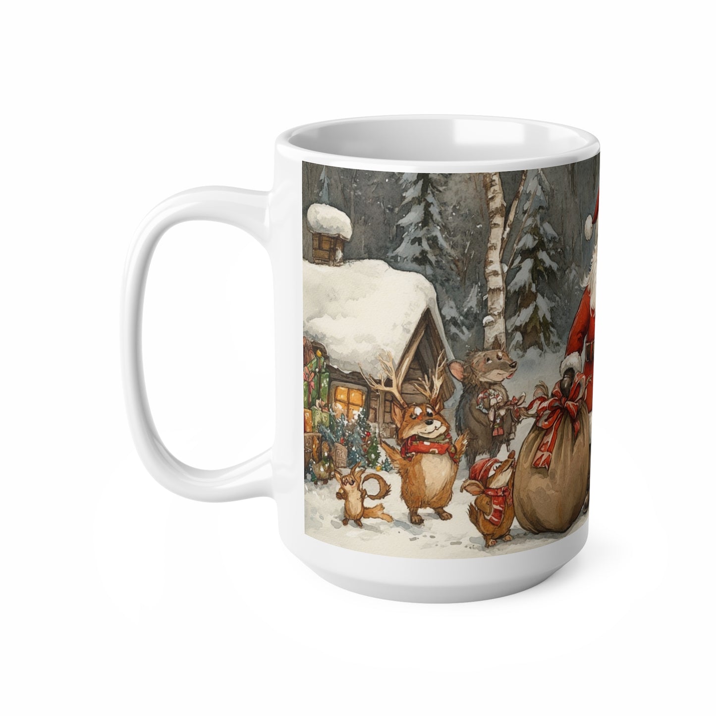 Keramisk Julekopp med Julemotiv #66 – Perfekt Gave til Kaffe, Te eller Kakao