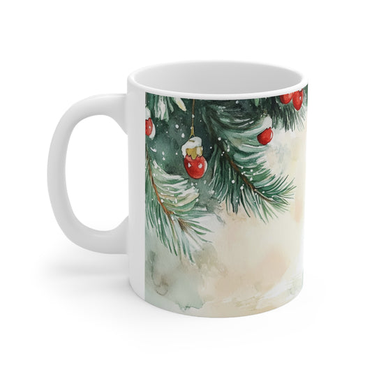 Keramisk Julekopp med Julemotiv #26 – Perfekt Gave til Kaffe, Te eller Kakao