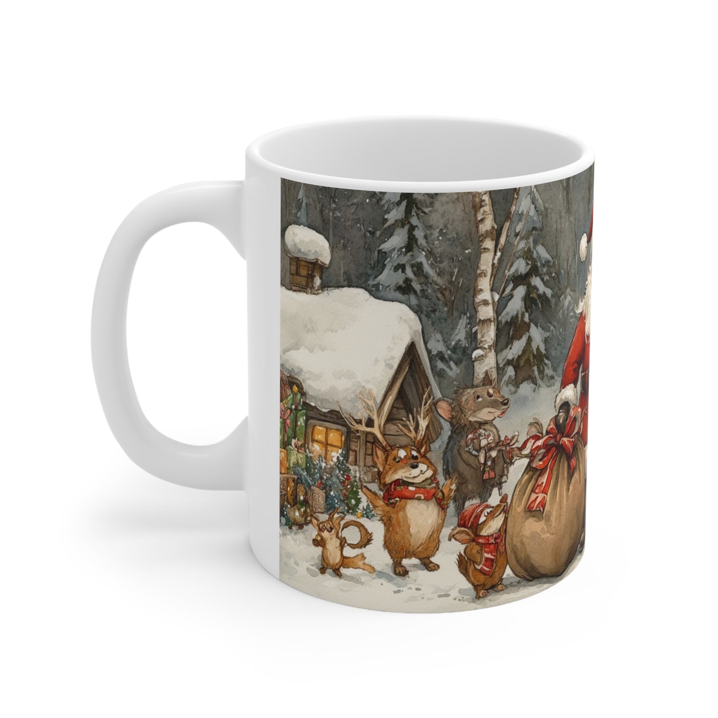 Keramisk Julekopp med Julemotiv #66 – Perfekt Gave til Kaffe, Te eller Kakao